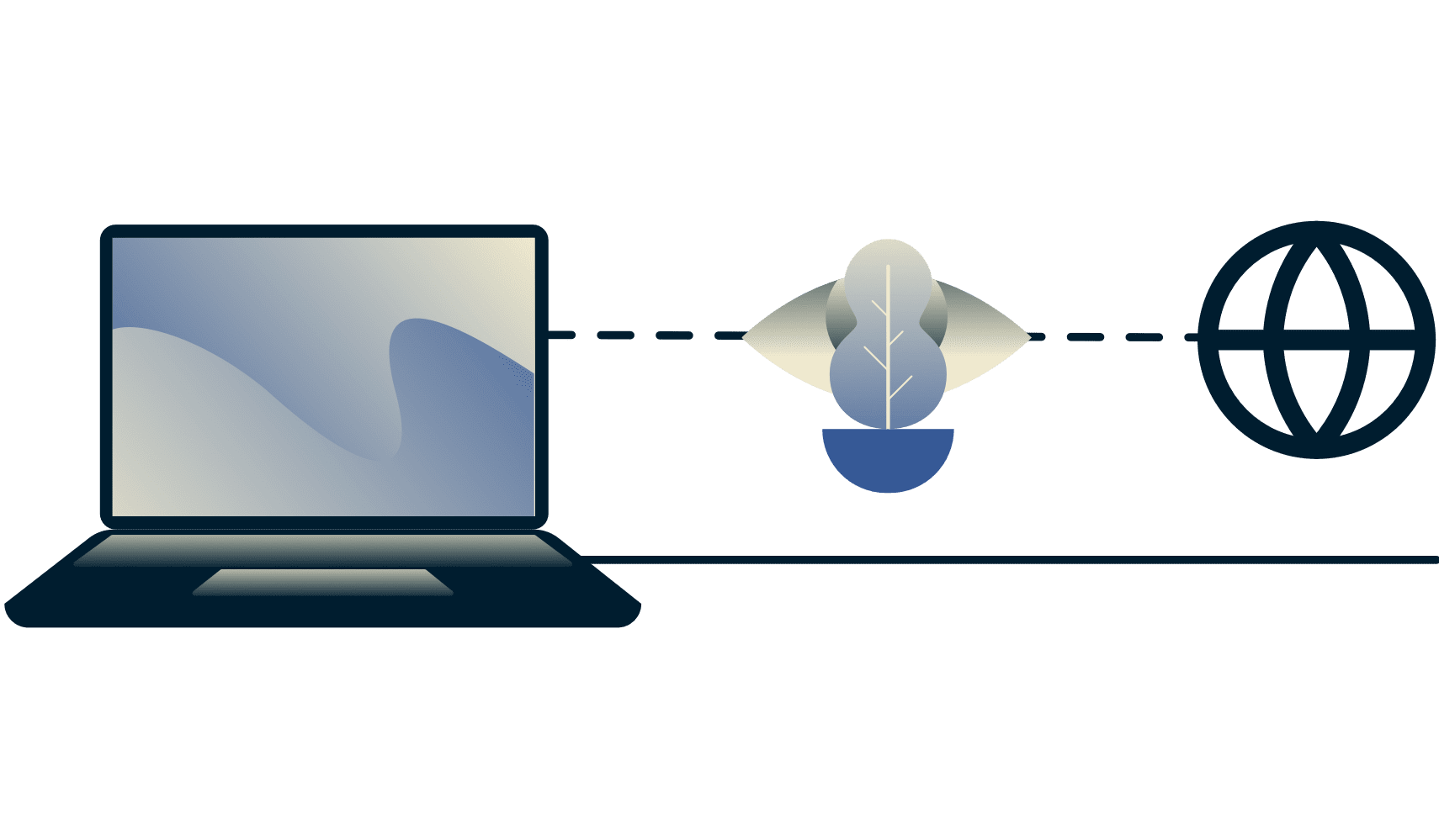 Comment contourner les limitations avec un VPN : diagramme montrant un FAI incapable d'identifier qu'un internaute regarde une vid&eacute;o en streaming.
