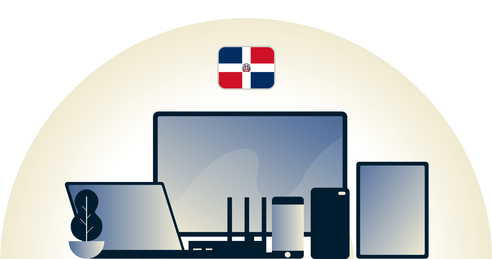 VPN para la República Dominicana en todos los dispositivos
