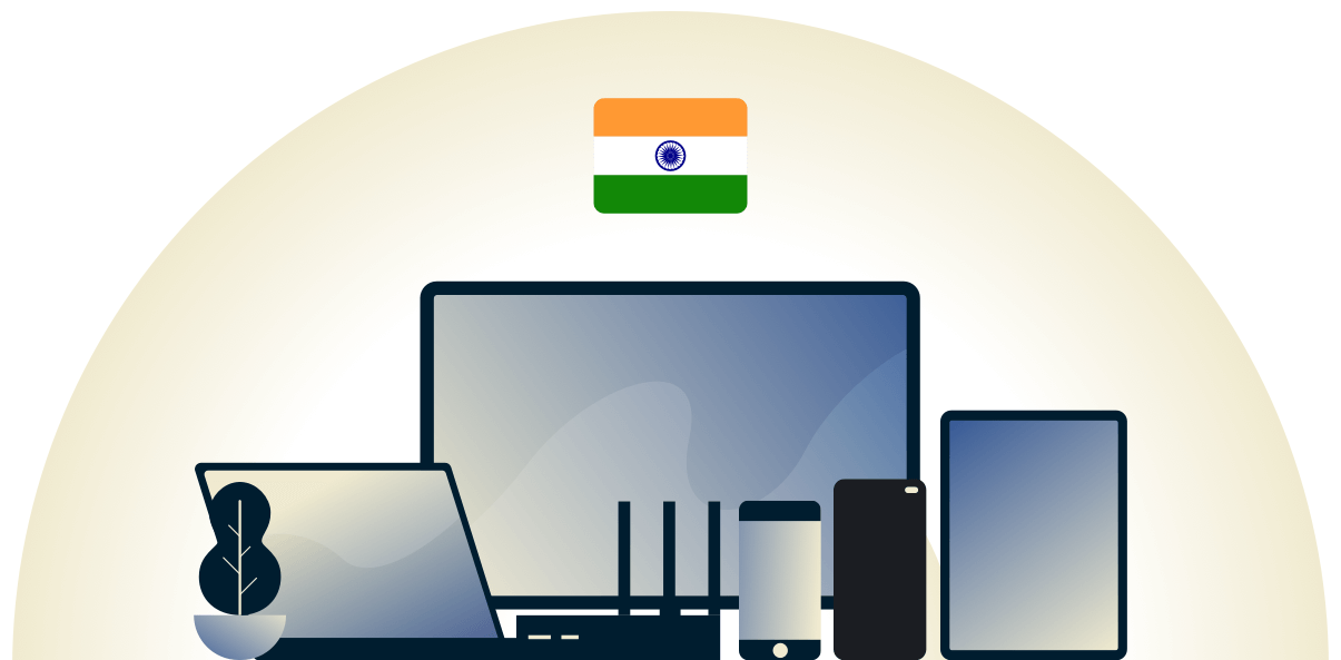 India VPN beskytter en række forskellige enheder.